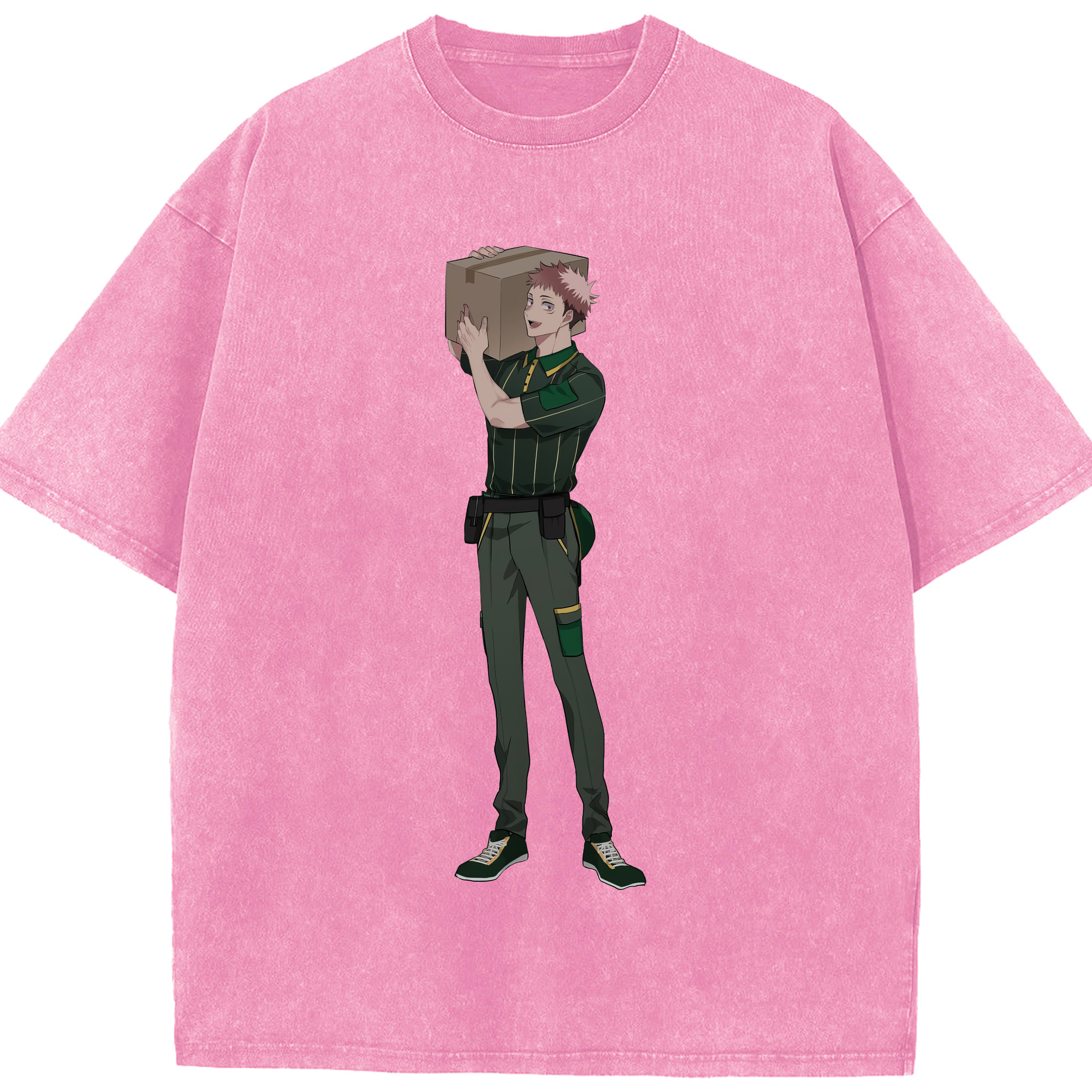 （画像用） 呪術廻戦 Jujutsu Kaisen 綿100% ヴィンテージ風 半袖Tシャツ（フロントプリント）